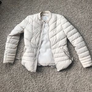 Cream puffer jacket size small