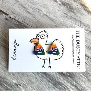 Unicorn 🦄 poop Stud Post Earrings