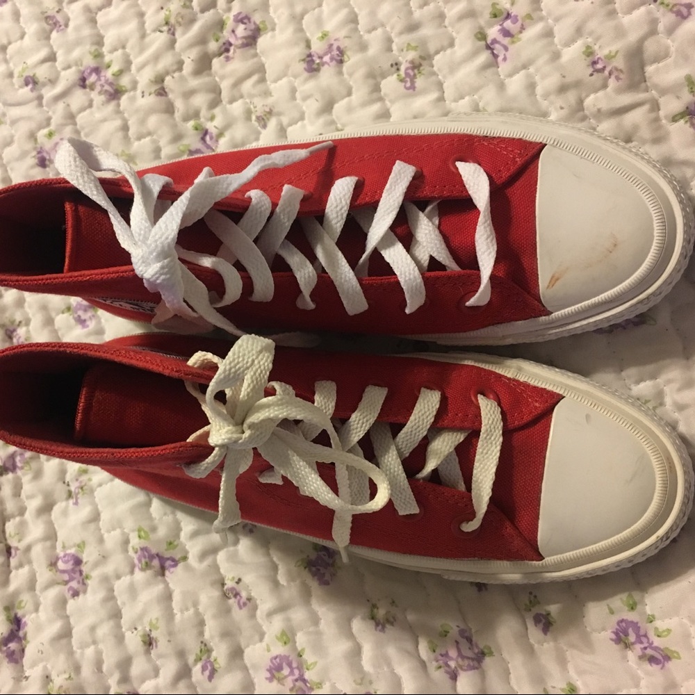 Converse red high top