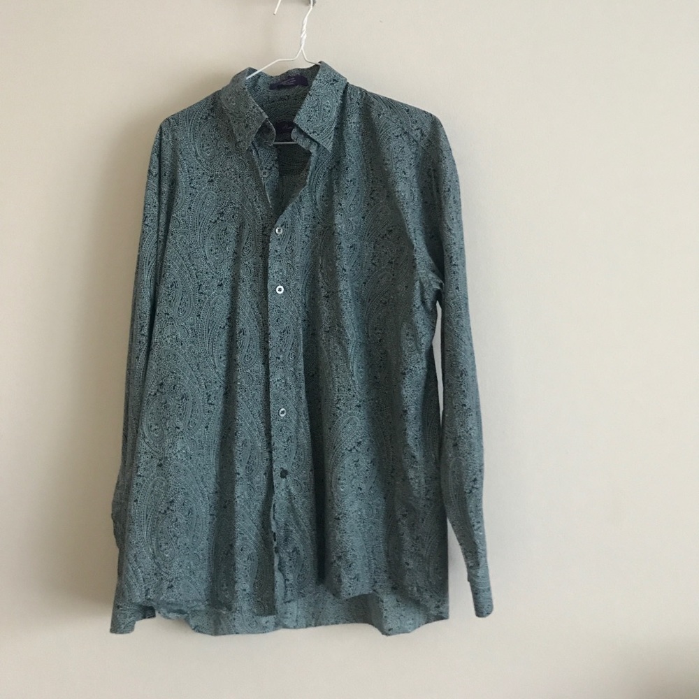 Alan Flusser paisley dress shirt