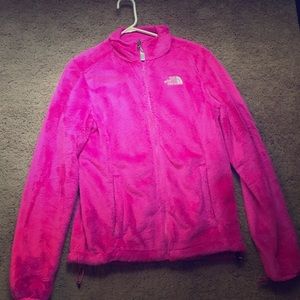 Pink women’s small north face jacket