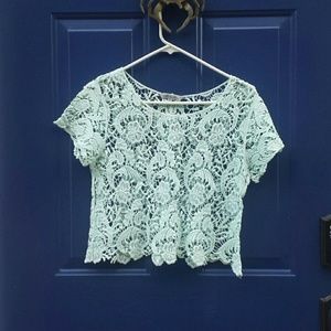 Lace crop top