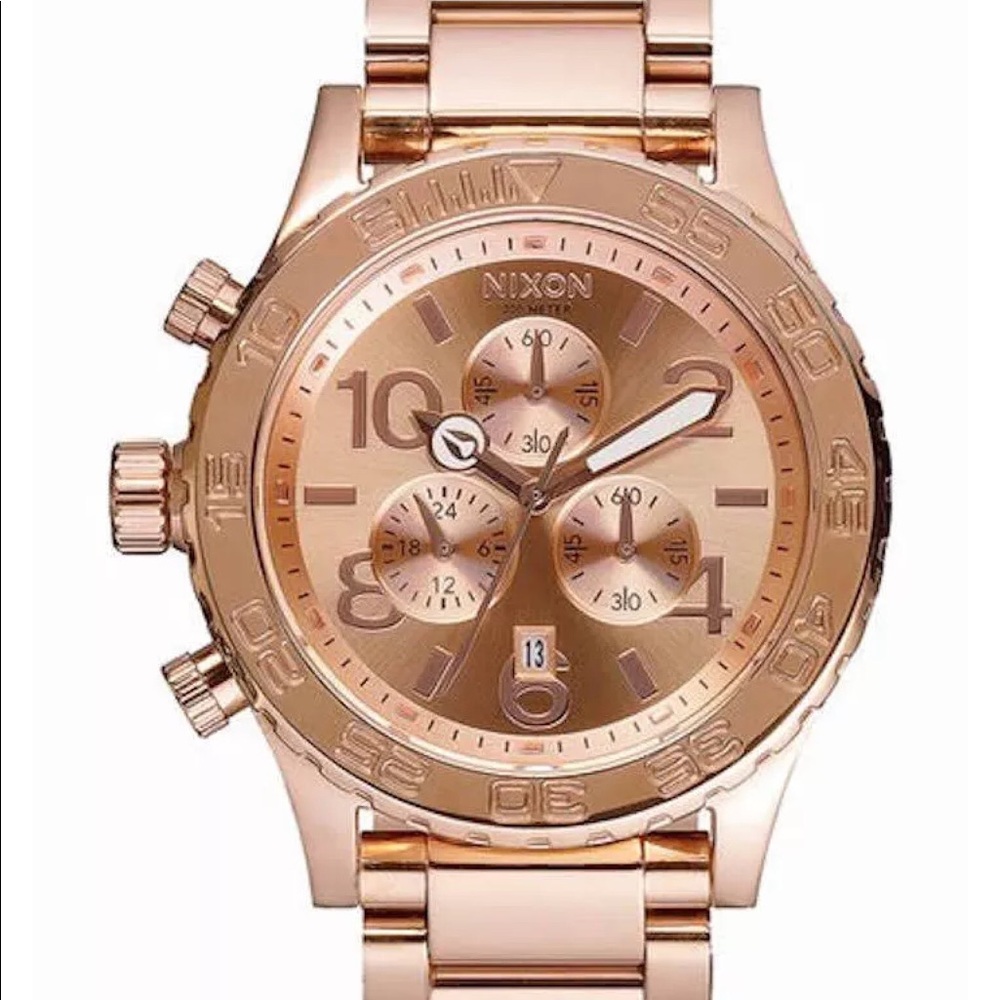 Rose Gold Nixon Chrono 51-30