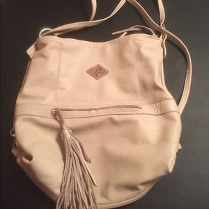 Rose colored leather purse/backpack by PC