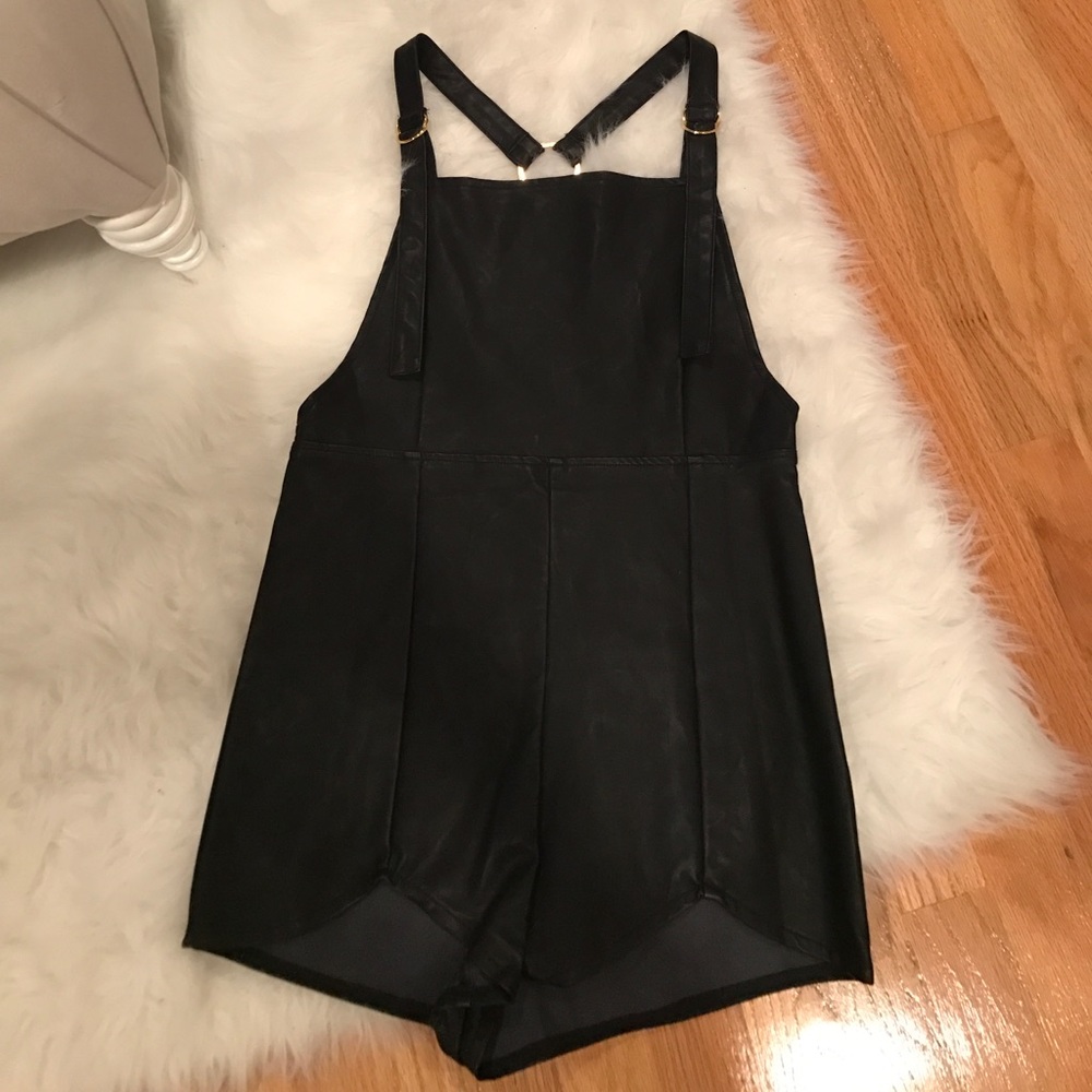 LF Pleather Overalls - Picture 7 of 10