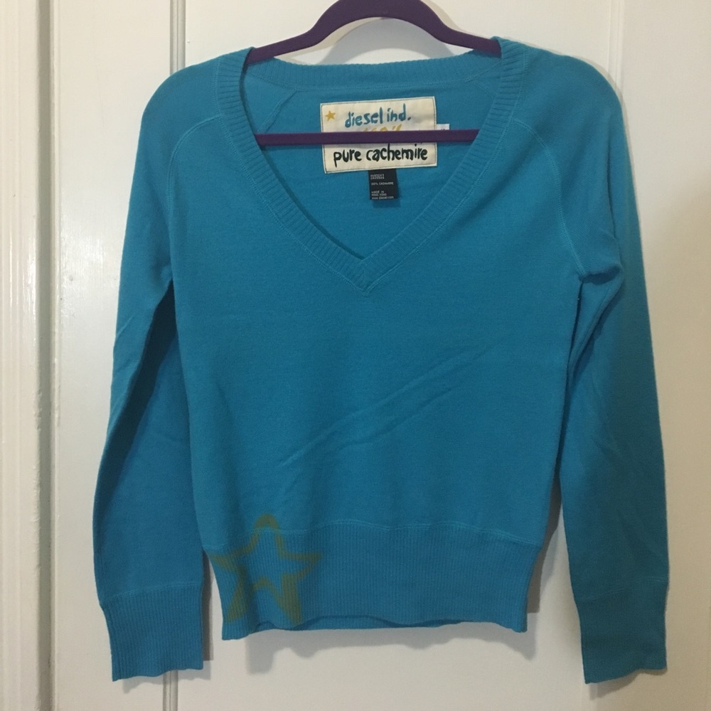 Diesel pure cashmere v-neck sweater