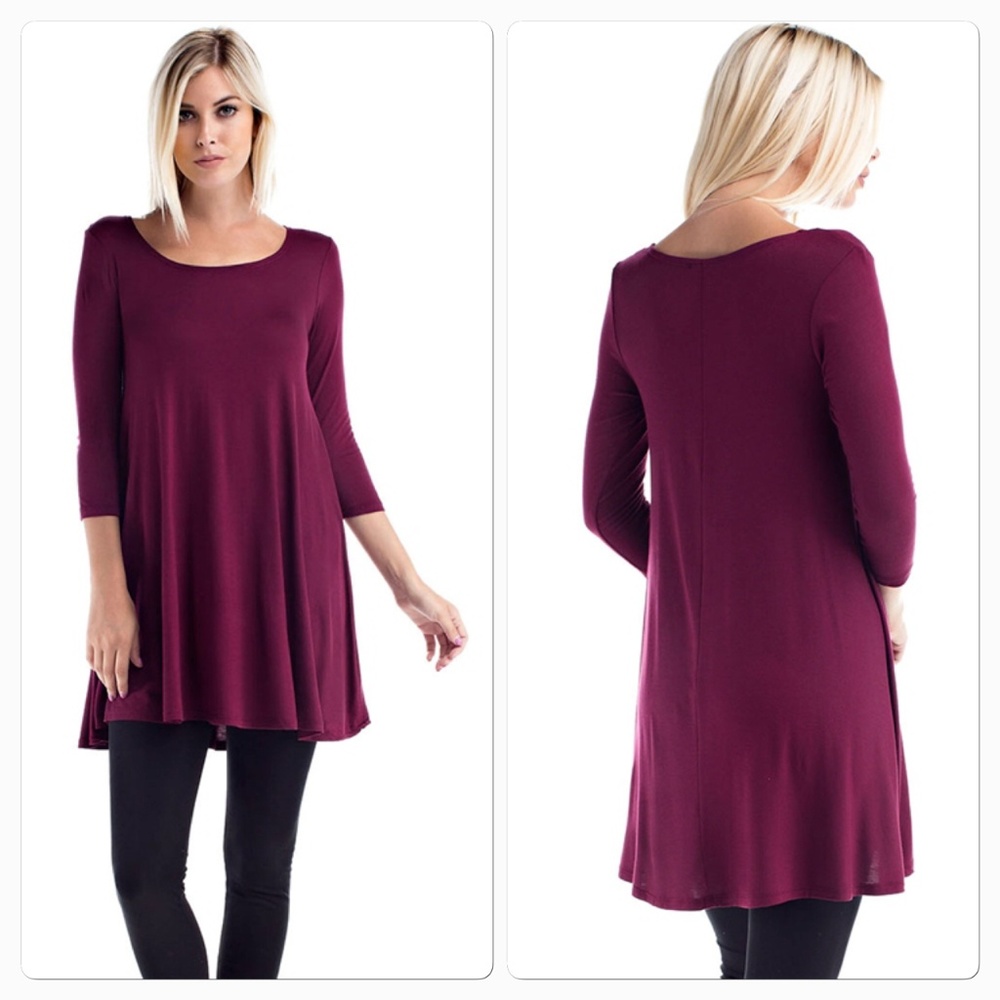 The Aubree Solid Tunic