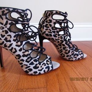 Leopard Leather Heel