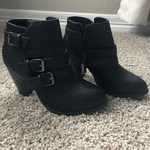 Black booties size 7