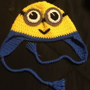Minion crochet hat