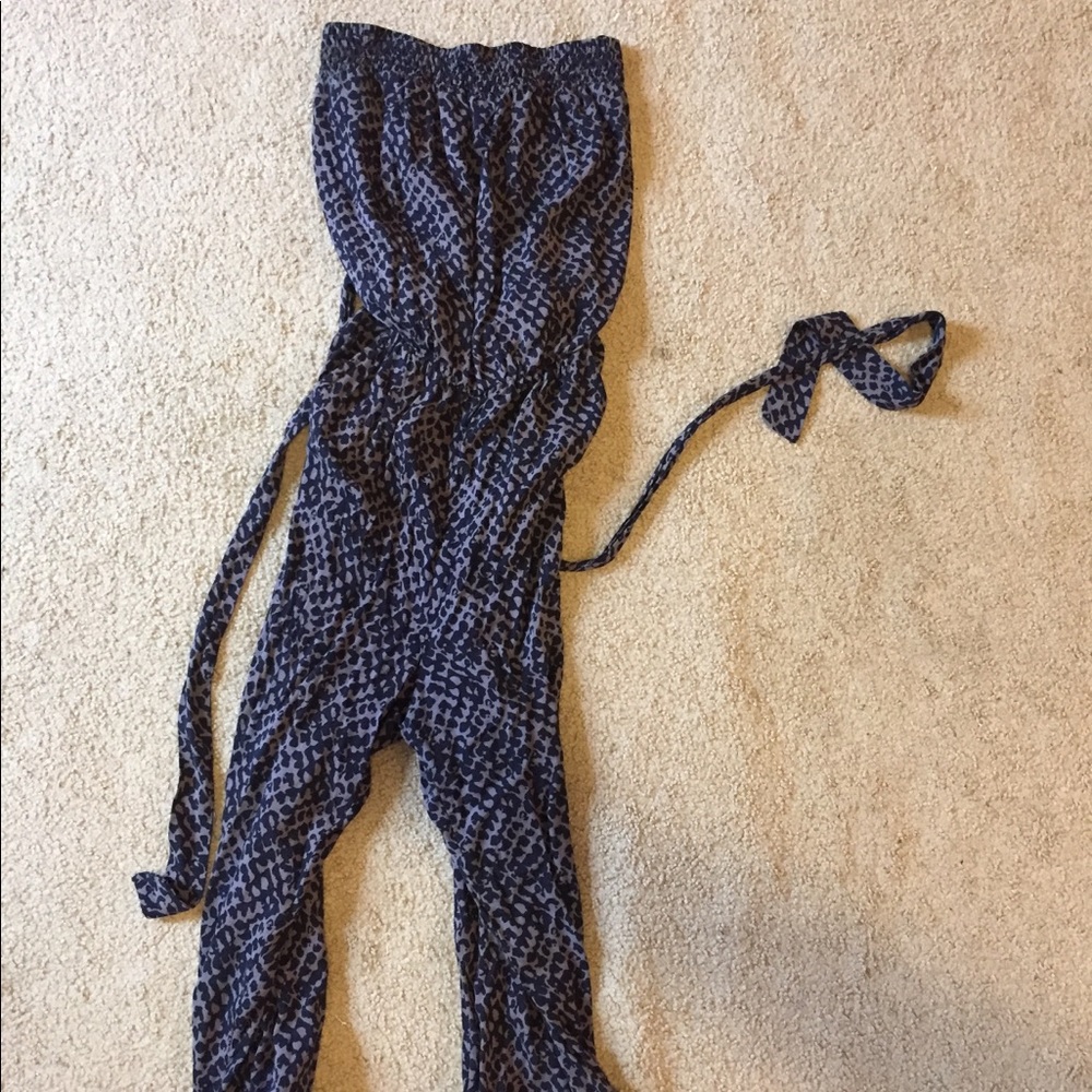 Strapless Patterned Jumpsuit