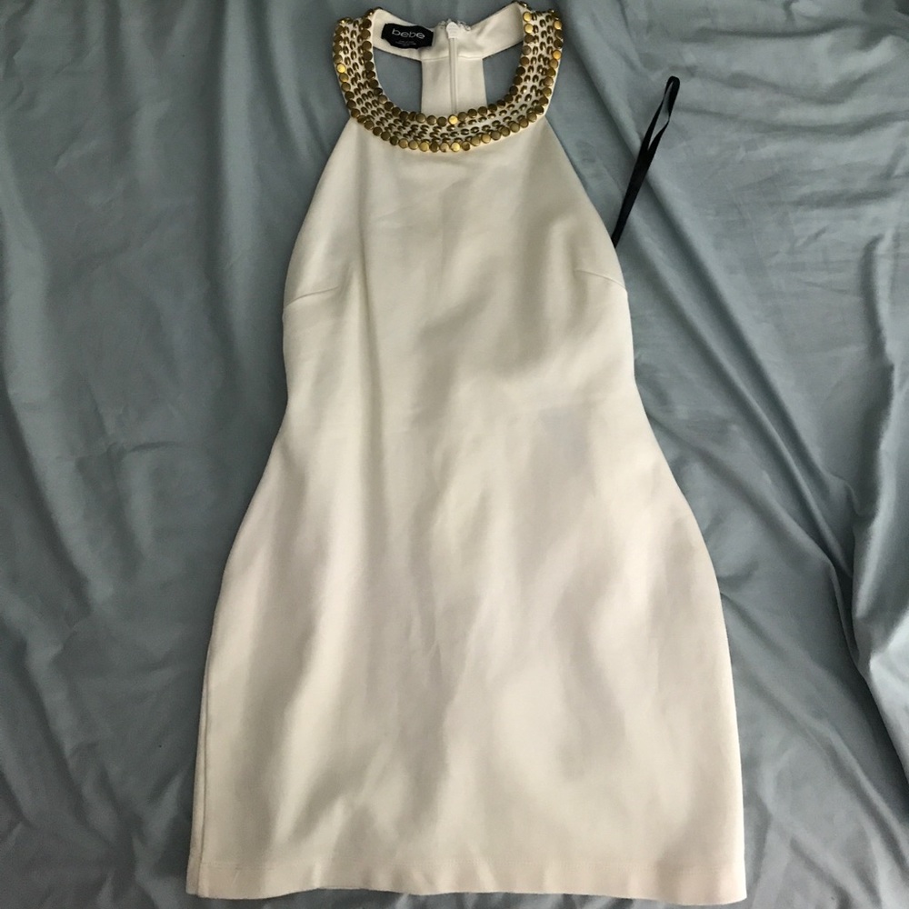 Cream and gold dress