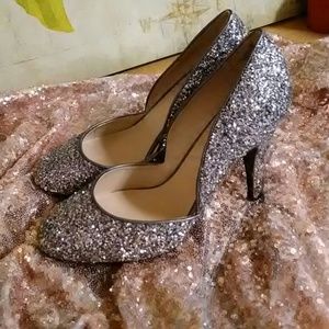 2 For $10 Glitter Nine West Pumps