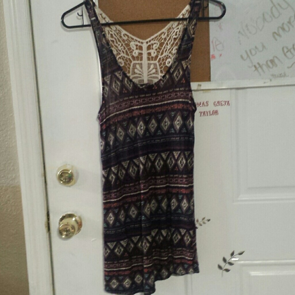 Butterfly lace back sleeveless too