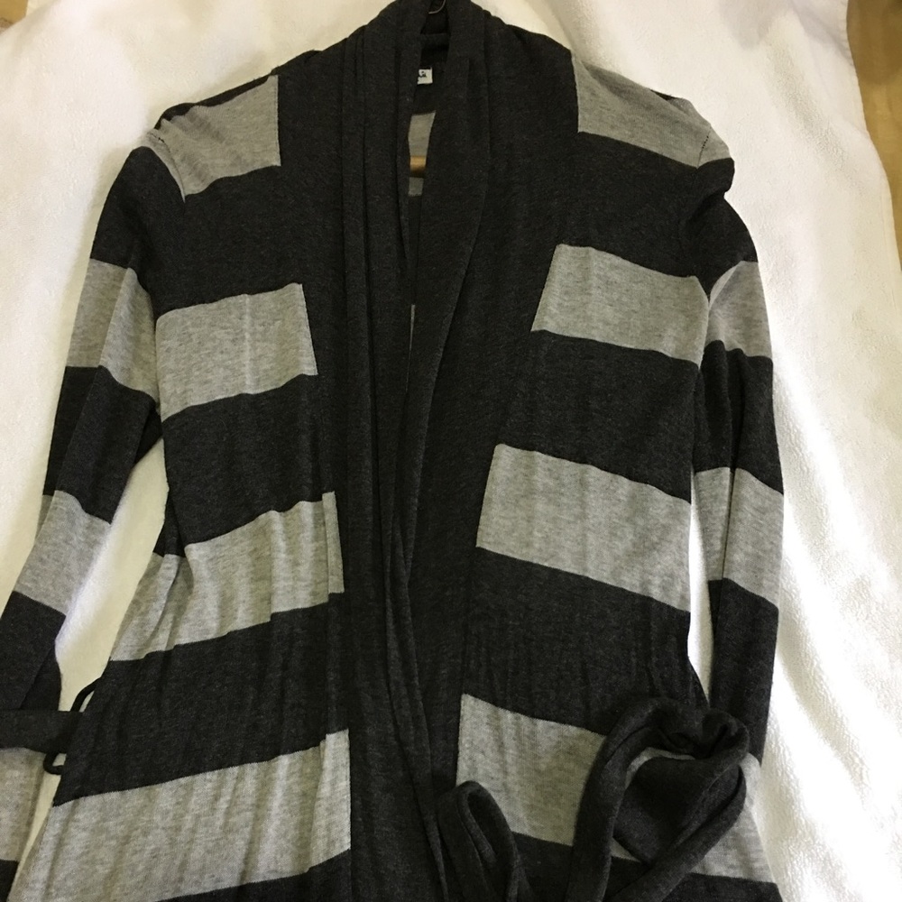 Long sleeve cardigan with shawl collar