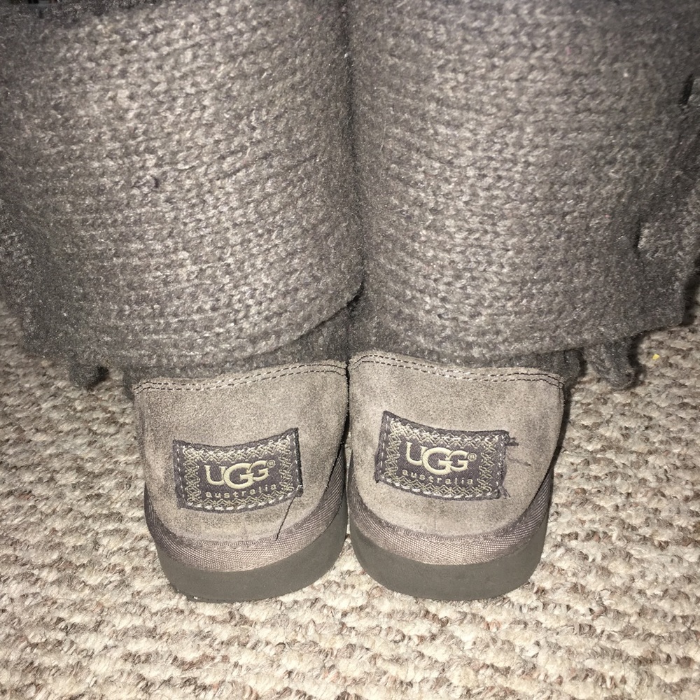 Gray Button Uggs