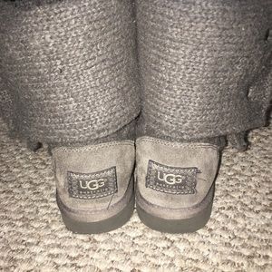 Gray Button Uggs