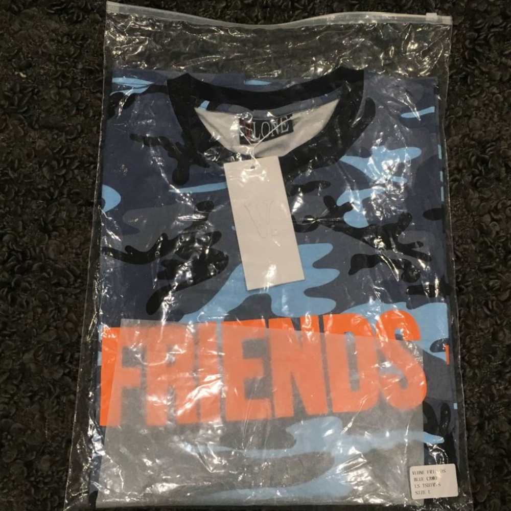 VLONE BLUE CAMO SHORT SLEEVE