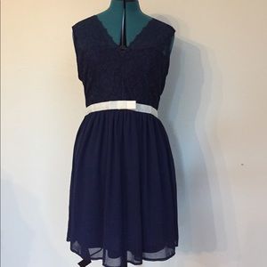 EUC ASOS navy blue dress, sz 10.