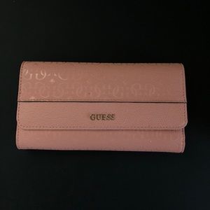 Pink guess wallet