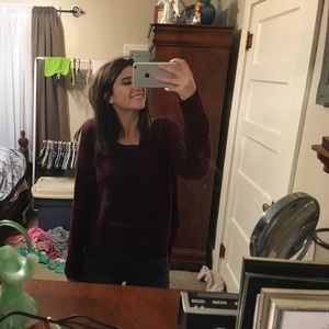 American eagle outfitters high low sweater