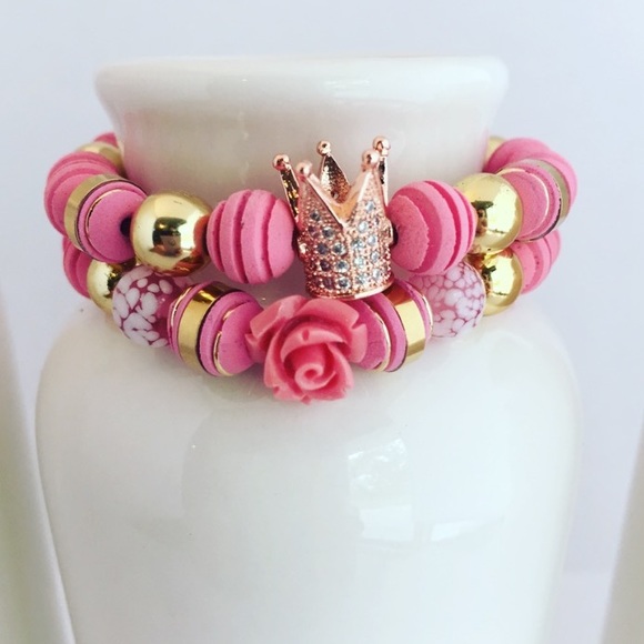 QUEEN | Princess Queen Rose Beaded Bracelet - Picture 2 of 8