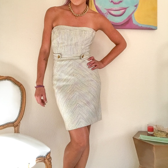 Trina Turk Dresses & Skirts - Trina Turk Strapless Tweed Dress