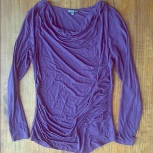 Adrianna Papell Cowl Neck Drape Blouse