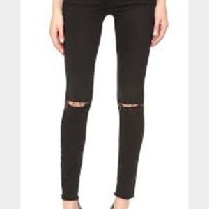 Paige verdugo distressed ankle skinny jeans