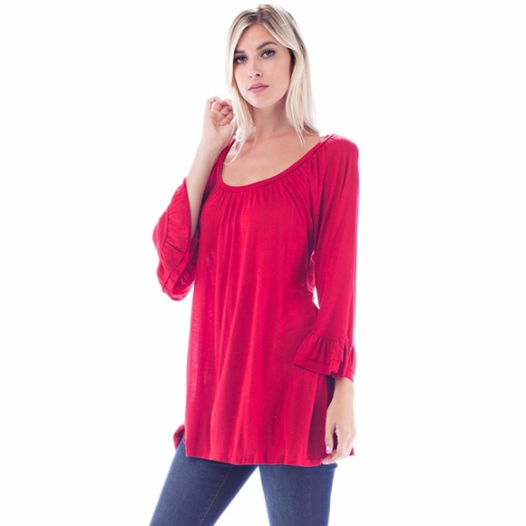 The Stella Bell Sleeve Top - Picture 1 of 2