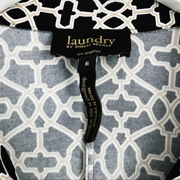 Laundry by Shelli Segal Geometric Shirt Dress - Picture 2 of 5