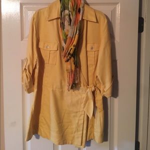 Women shirt and scarf