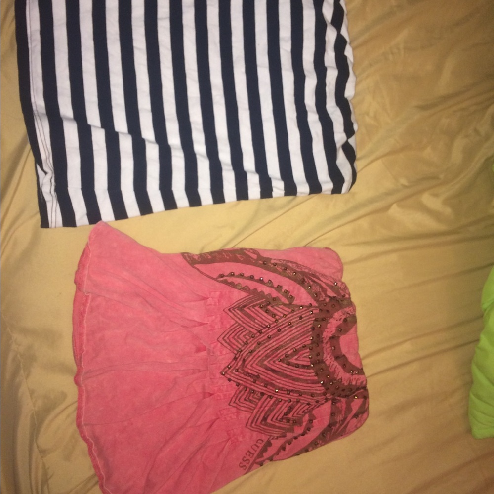 2 strapless blouses
