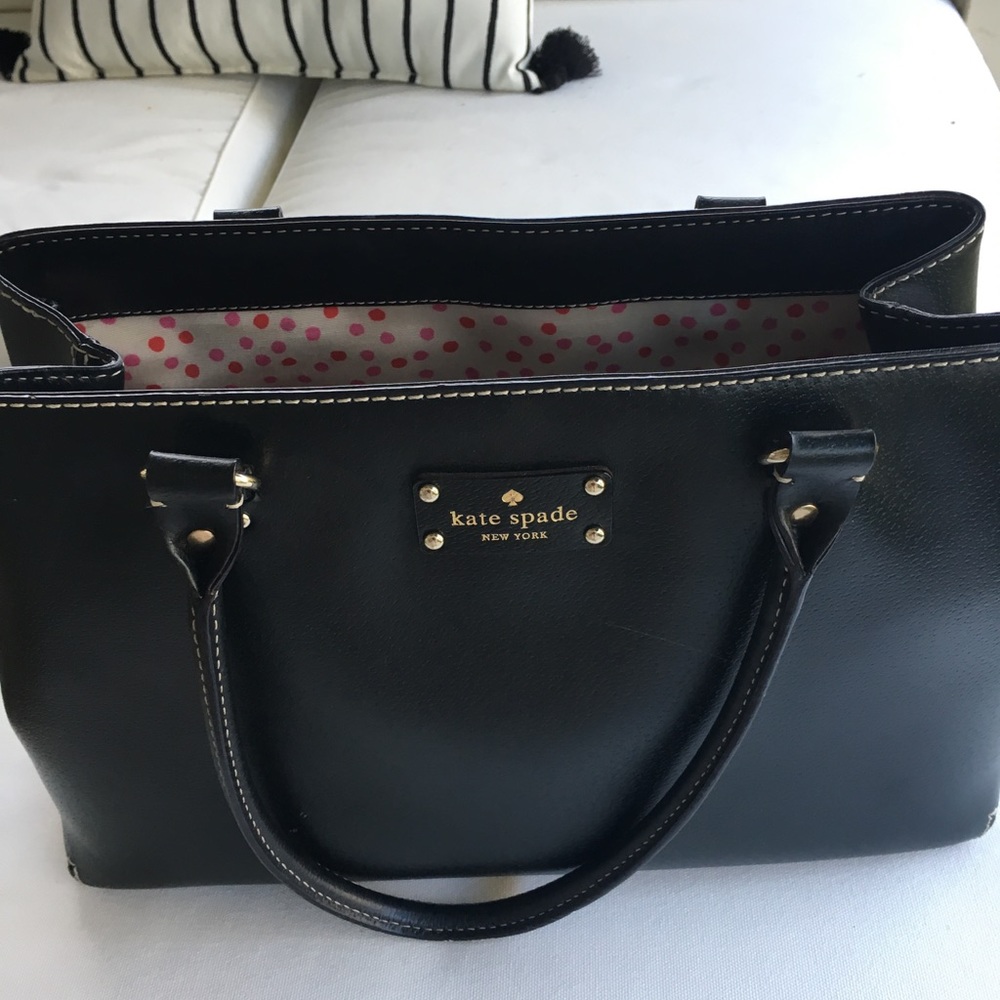 Black Kate Spade Structured Bag