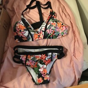 Floral swim suit
