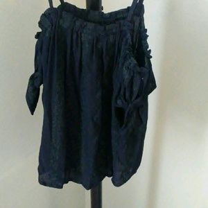 Black off shoulder blouse