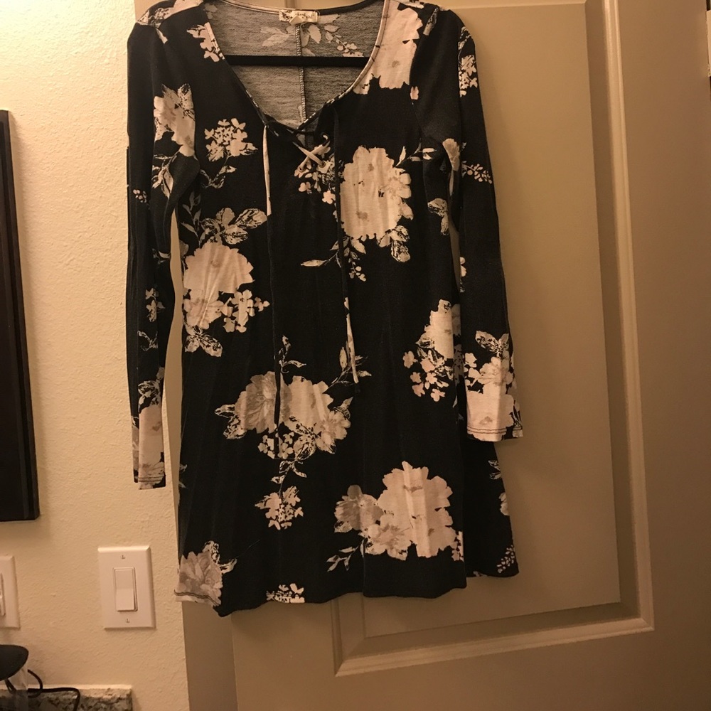 Long sleeve mini dress