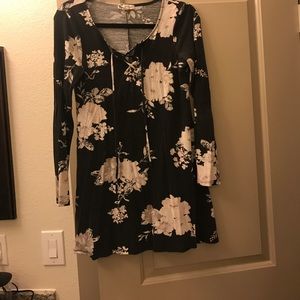 Long sleeve mini dress