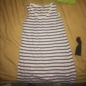 Large striped dress