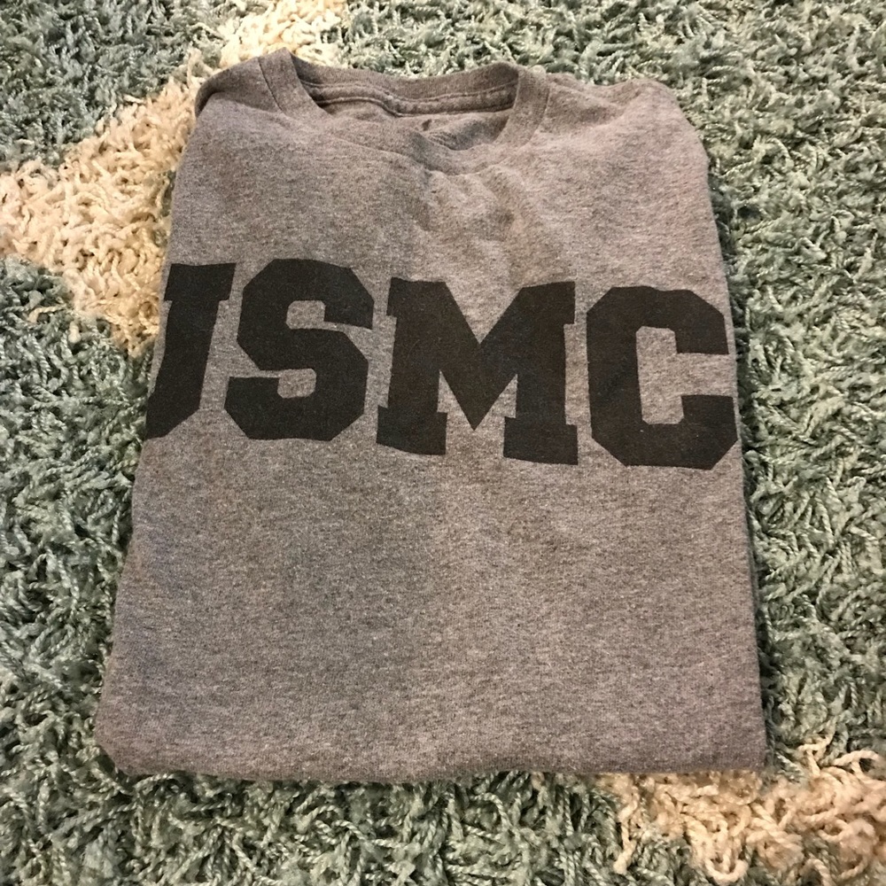 All size small. USMC shirts
