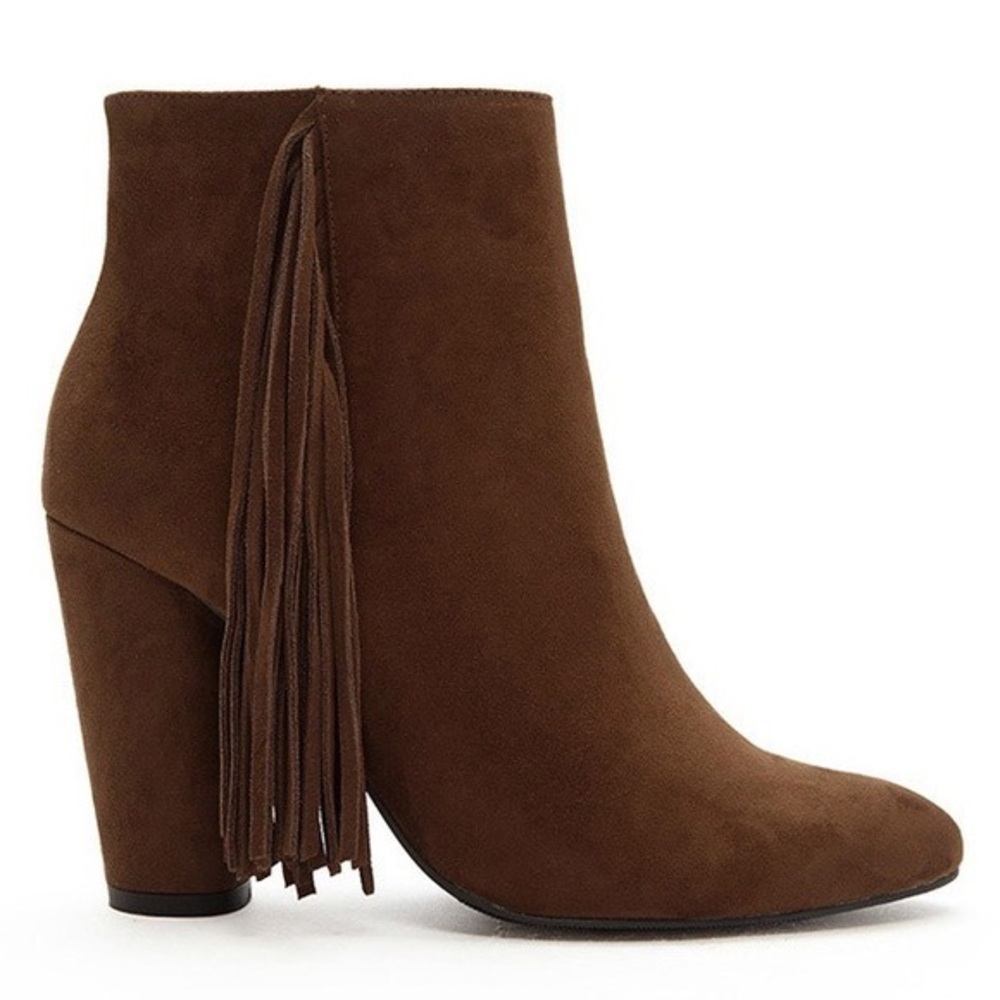 ❌SOLD❌ Brown Suede Fringe Festival Bootie