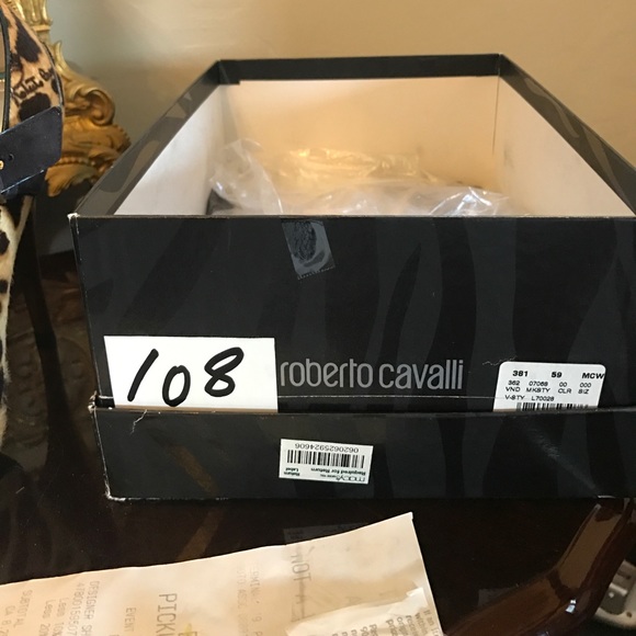 SALE🔥$1125 Cavalli Heels Leopard Platform Peep - Picture 7 of 7