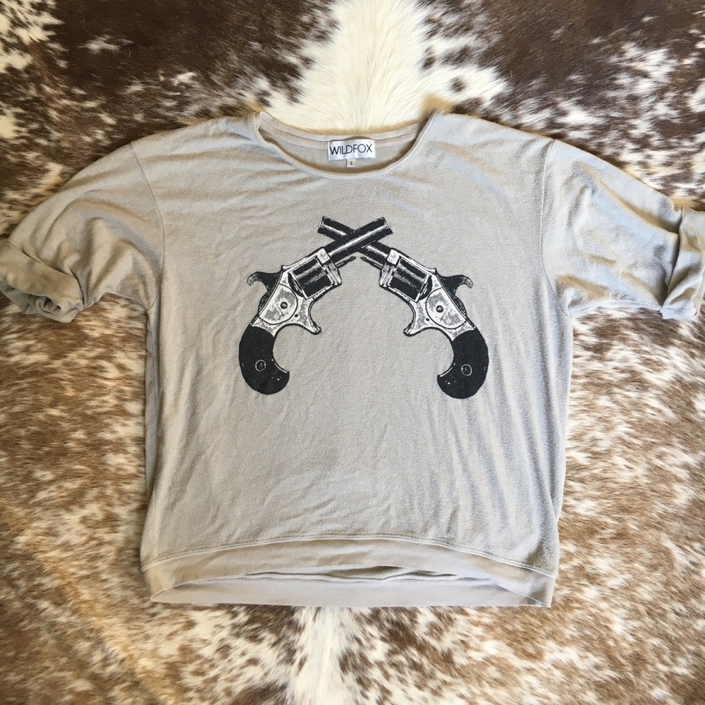 Wildfox short sleeve sweater