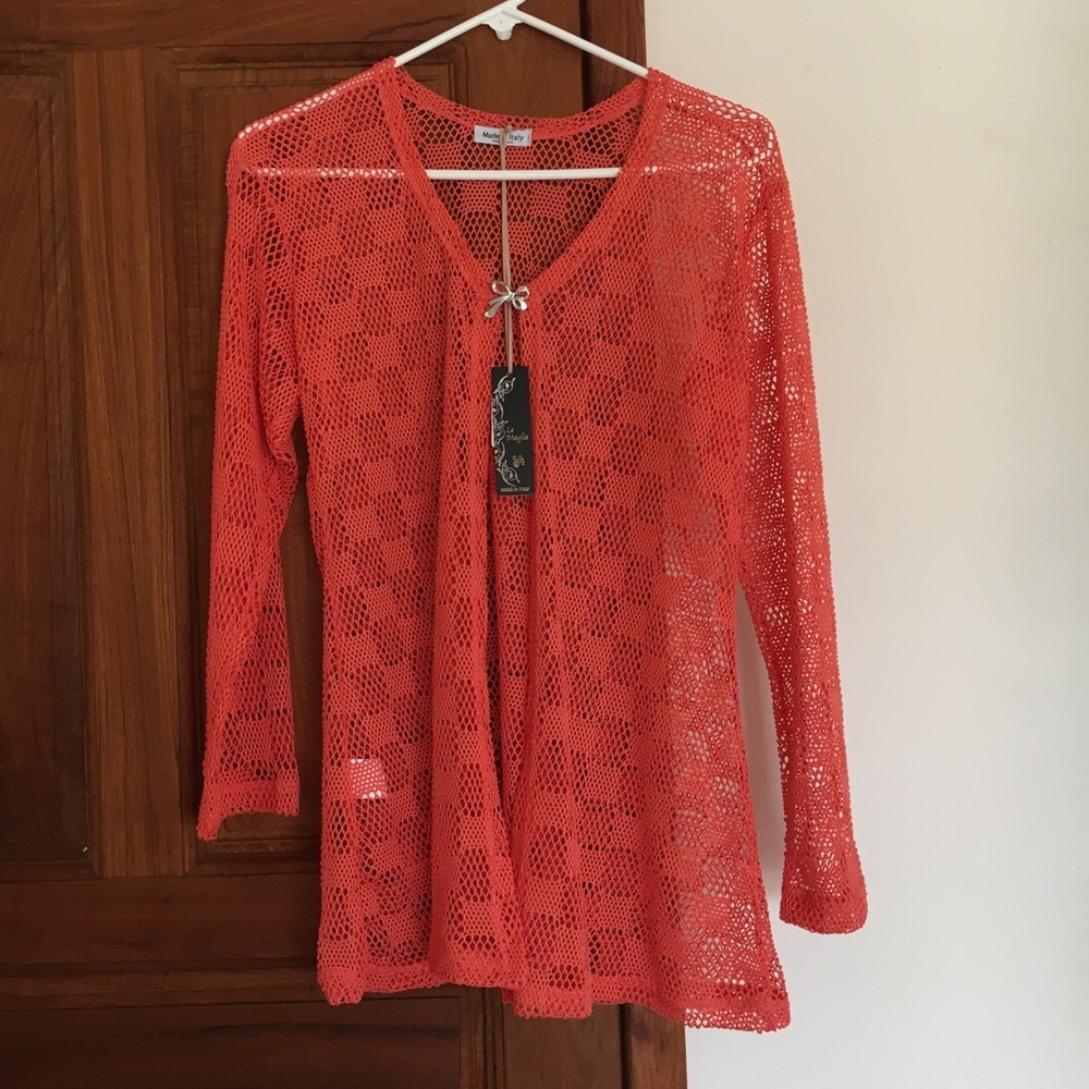 Light crocheted cardigan