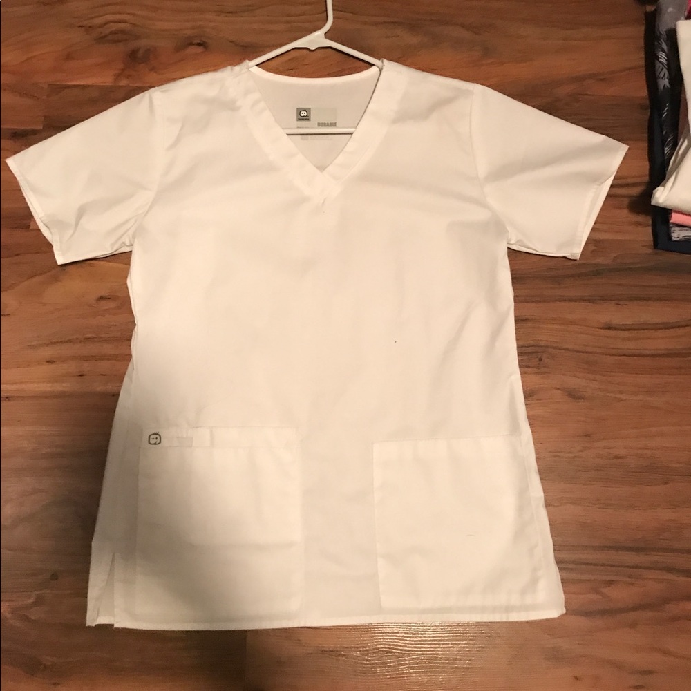 White scrubs