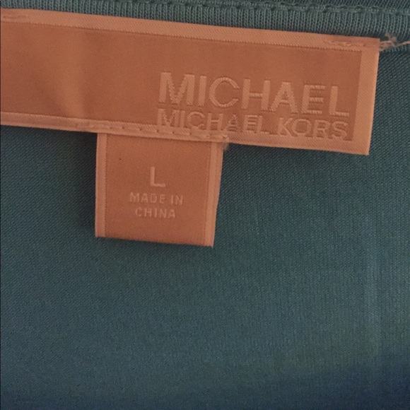 Blue Michael Kors shirt with fringe never worn. - Picture 3 of 4