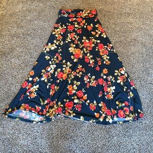 Lularoe floral maxi skirt