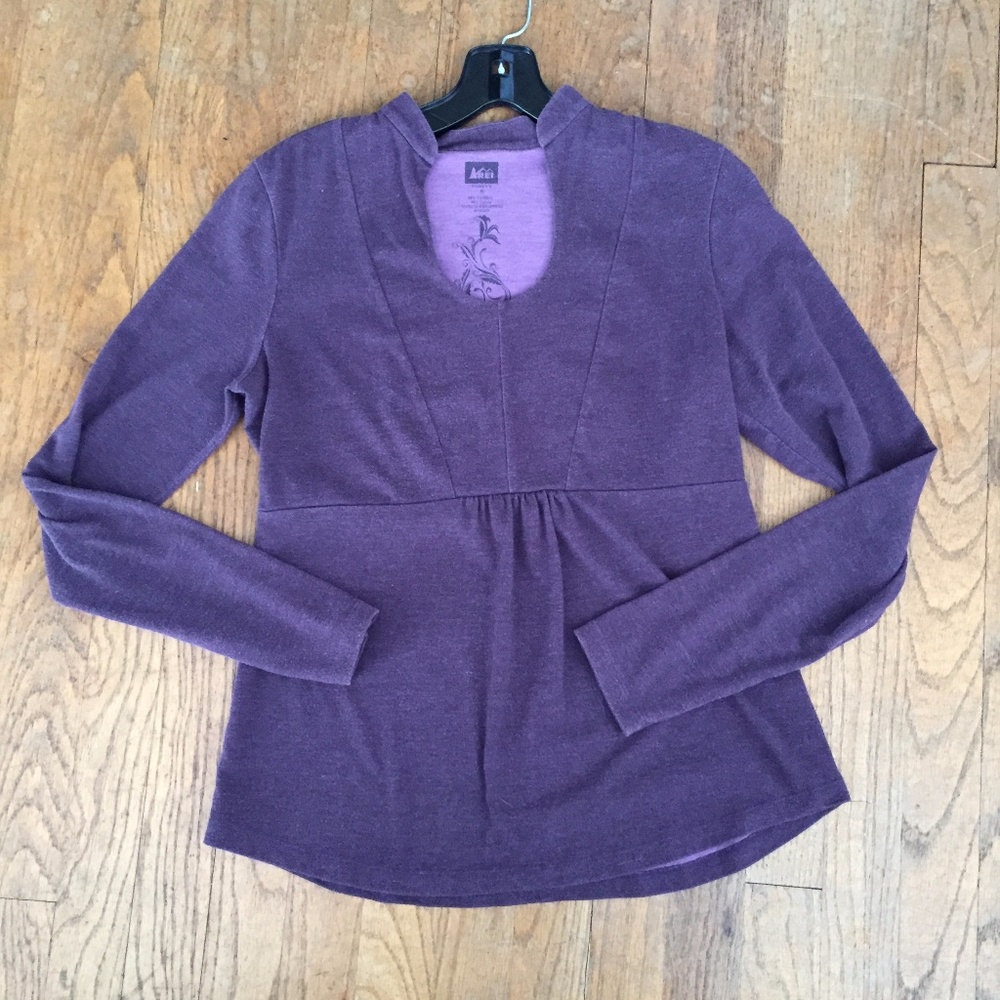 Purple Long-Sleeved REI Top, Small
