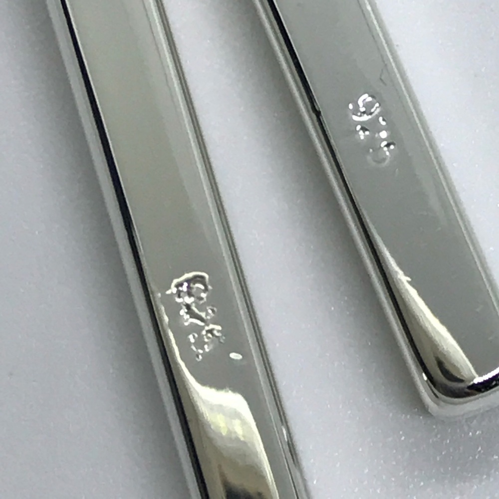 Sterling Silver Bars Earrings. 2.5" NWT - Picture 2 of 3
