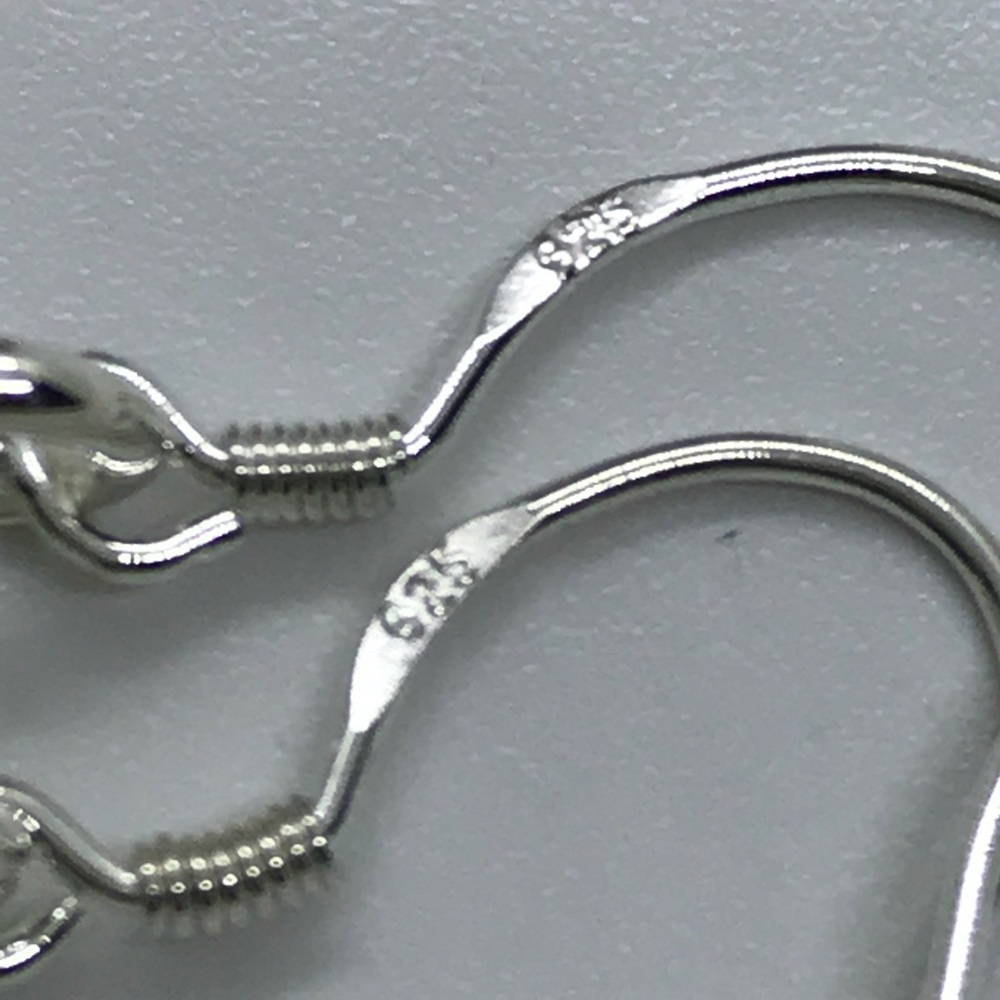 Sterling Silver Bars Earrings. 2.5" NWT - Picture 3 of 3